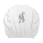 適当のセンター分け Big Crew Neck Sweatshirt