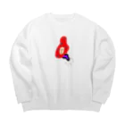 みうなぼっとの怖がられないおばけ Big Crew Neck Sweatshirt