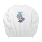 MINI BANANA ゴリラの親子のMINI BABANA アロハ Big Crew Neck Sweatshirt