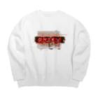 ぷにおもちSHOPのグリッジおにく Big Crew Neck Sweatshirt