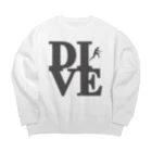 Plastic-Earthの"Dive" POP-ART風 Big Crew Neck Sweatshirt