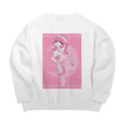 Atto_mmyのユメみるオトメちゃん Big Crew Neck Sweatshirt