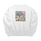 えり🐰ラテ🥕マシュマロ🐰の好き好きラテとマシュ Big Crew Neck Sweatshirt