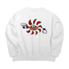 深夜サイクルのたいようくん Big Crew Neck Sweatshirt