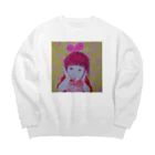 ♥花ちゃん。のキリッと冷えた。温かい♥オンザロックはいかが？ Big Crew Neck Sweatshirt