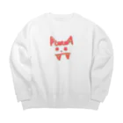 Amoliy のピンク鬼 Big Crew Neck Sweatshirt