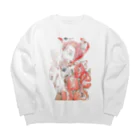 瀬戸すばるの脈 Big Crew Neck Sweatshirt