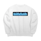 Cannibalismの💙🤍cannibalism🤍💙 Big Crew Neck Sweatshirt