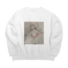 seAraのオルチャン Big Crew Neck Sweatshirt