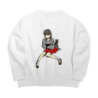 星屑印のう！ちゃん Big Crew Neck Sweatshirt