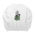 蒼井すばるの公衆電話。 Big Crew Neck Sweatshirt