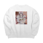 〰️➰わにゃ屋さん➰〰️のsweet lily girl Big Crew Neck Sweatshirt
