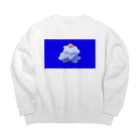 ぴのかがみもち Big Crew Neck Sweatshirt