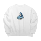 サメ わりとおもいの運転を覚えたサメ2021 Big Crew Neck Sweatshirt