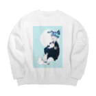 しがれ🚬のヤマトくん Big Crew Neck Sweatshirt