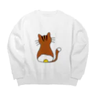 悩みの吐き捨て場　studio_X@stand.fmの目玉焼きトラ茶猫２ Big Crew Neck Sweatshirt