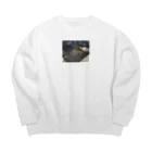 makkoi_officialの汚ったない Big Crew Neck Sweatshirt