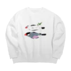 EASEのひもの文鳥 Big Crew Neck Sweatshirt