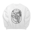 豚猫のミリタリー　ハンドガン　 Big Crew Neck Sweatshirt