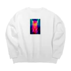 TaDaのコンテンポラリーアート Big Crew Neck Sweatshirt