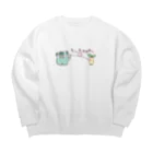 momomo_0w0_のみどりのモンスターとマンドレイク  いとでんわ Big Crew Neck Sweatshirt