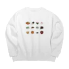 kurumiの季節の食べ物たち Big Crew Neck Sweatshirt