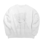 ゆーきんの絵ぐっずのつめたいねこAA Big Crew Neck Sweatshirt