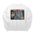 ＫＩＮＯＰＩ→Ｓ（キノピーズ）のモリの鍵掛け傘 Big Crew Neck Sweatshirt