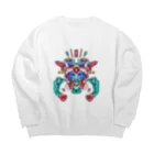 カズシフジイのゴーレンジャーレッド Big Crew Neck Sweatshirt