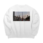 月華の前時代・レトロモダン・上海 Big Crew Neck Sweatshirt