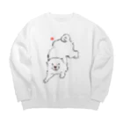 ふくふく商店の長沢芦雪の「あの犬」シリーズ Big Crew Neck Sweatshirt