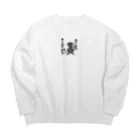 かぼちゃ屋の厨二病 蜥蜴 ハイナントカゲモドキ Big Crew Neck Sweatshirt