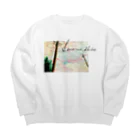 壬本舗 mizu-no-e-hompoの夕景 Big Crew Neck Sweatshirt