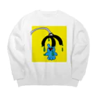 野良ブックストアーのufo from darkside Big Crew Neck Sweatshirt