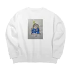 べいびーもんすたーのsleepy girl Big Crew Neck Sweatshirt