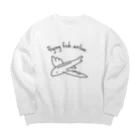 tsuiyuの部屋の飛び魚航空 Big Crew Neck Sweatshirt