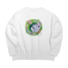 むぅ～さん63の翔猫(#art_ippi参加イラスト・２月・ねこ) Big Crew Neck Sweatshirt