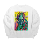 RunartworksのDragonne  ドラゴンヌ Big Crew Neck Sweatshirt