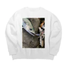 ヂケ太グッズのサゴシ Big Crew Neck Sweatshirt