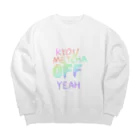 三毛屋の休日の喜びをアピールするやつ(虹) Big Crew Neck Sweatshirt