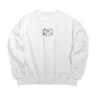 ごぼうラビットのThe Bye Cat  Big Crew Neck Sweatshirt