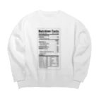 myoooookoのBack of the package Big Crew Neck Sweatshirt