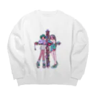 ♨️ホカホカおちゃ♨️の十字架乙女シリ〜ズ Big Crew Neck Sweatshirt