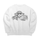 オペラの女子高生とリボルバー Big Crew Neck Sweatshirt