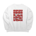 MIYUU STOREのMIYUU's lips ver. Big Crew Neck Sweatshirt