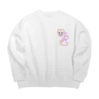 USAKITIの乙女座ちゃん Big Crew Neck Sweatshirt