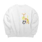 USAKITIの天秤座ちゃん Big Crew Neck Sweatshirt