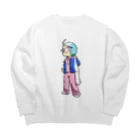 たくあんの先ずは、1匹。 Big Crew Neck Sweatshirt