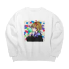 NAL(お仕事ください)のsplash girl Big Crew Neck Sweatshirt