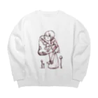 エンピツの星のすずらんキノコで眠る Big Crew Neck Sweatshirt